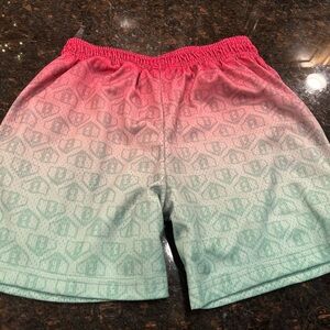 Pink and Green Gradient Shorts by Baseball Lifestyle